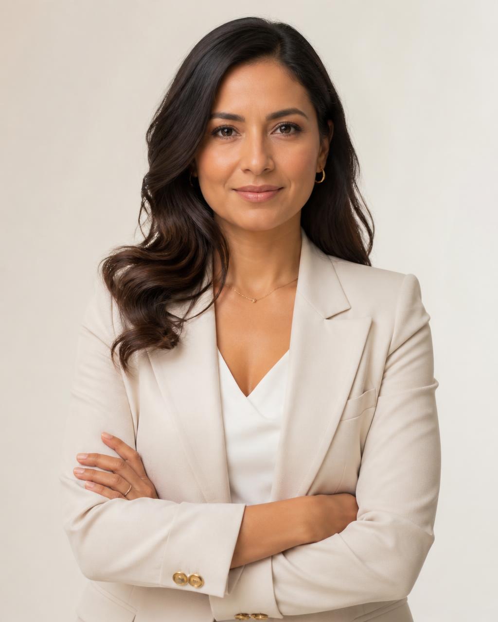 Retrato profesional de Adriana Ruiz, consultora y educadora en Inteligencia Artificial